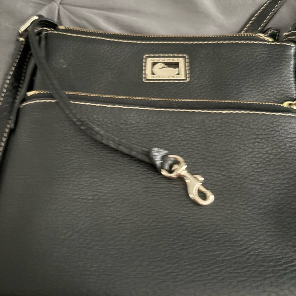 Dooney & Bourke Black Leather Crossbody Bag